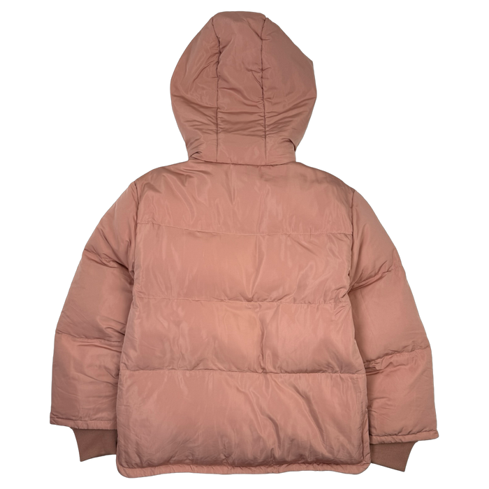 Women’s Stussy Tribe Puffer Jacket Pink (USED) | Vitnage Clothing Store Canada