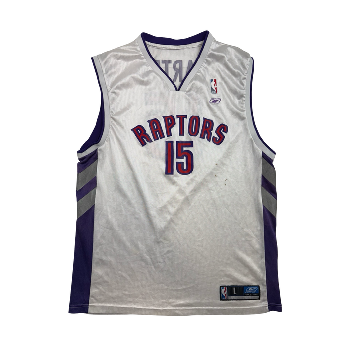 Vintage Reebok Toronto Raptors Vince Carter Jersey White | Vitnage Clothing Store Canada
