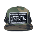 Chrome Hearts F*CK Hollywood Trucker Hat Camo