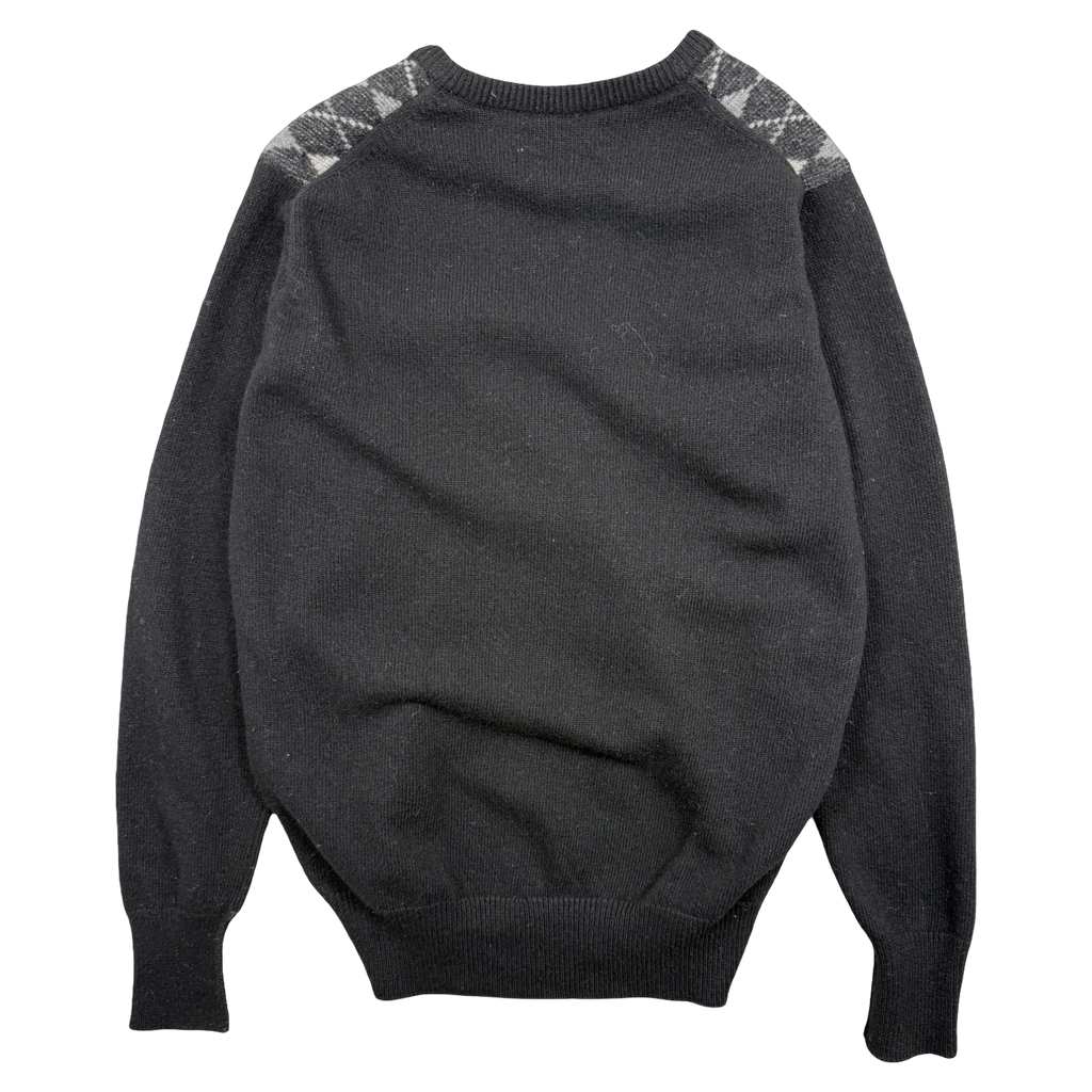Women’s Vintage Burberry Argyle Cashmere Sweatshirt