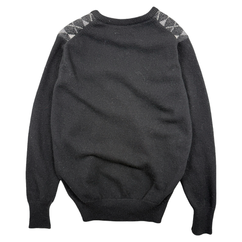 Women’s Vintage Burberry Argyle Cashmere Sweatshirt | Vintage Clothing Store Canada