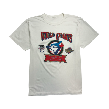 (L) Vintage '92 Toronto Blue Jays Tee White