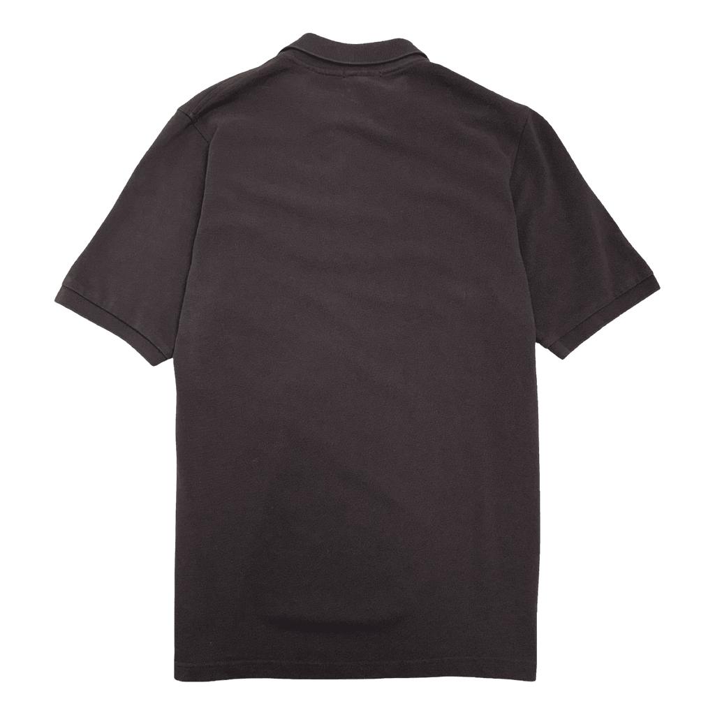 Vintage Burberry Embroidered Logo Polo Tee Black