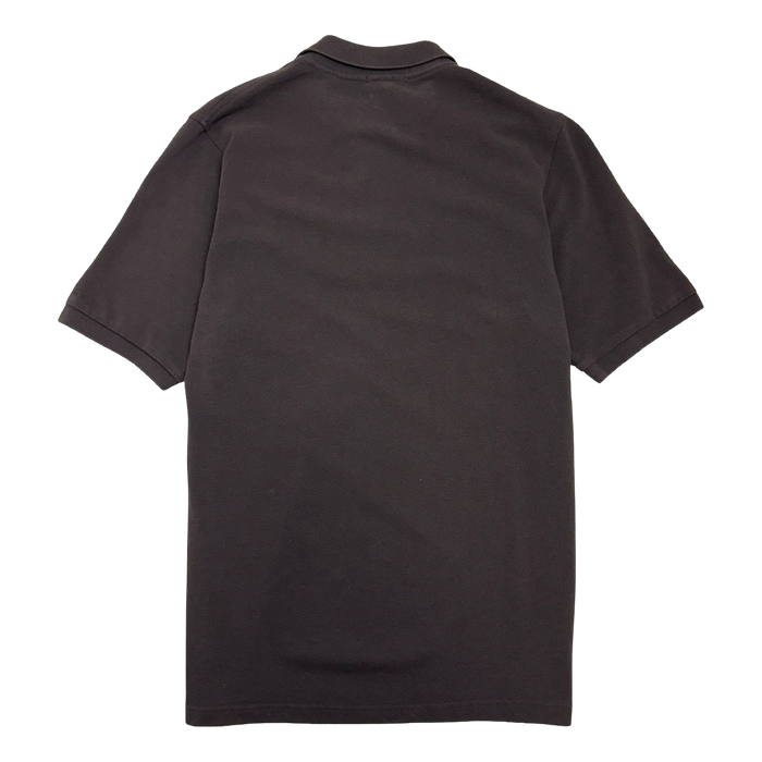 Vintage Burberry Embroidered Logo Polo Tee Black | Vitnage Clothing Store Canada