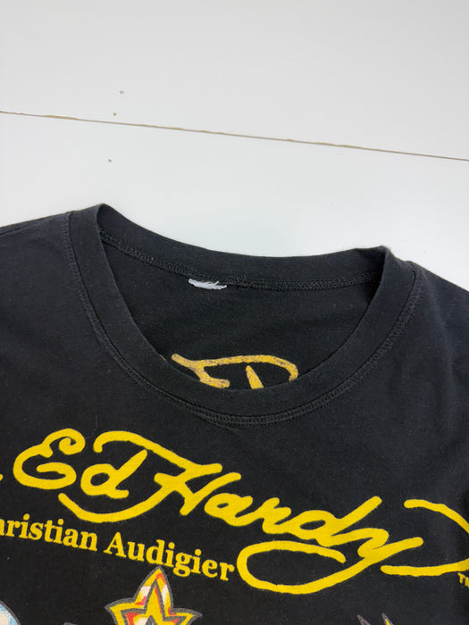 Ed Hardy Christian Audigier Tiger Tee Black | Vitnage Clothing Store Canada