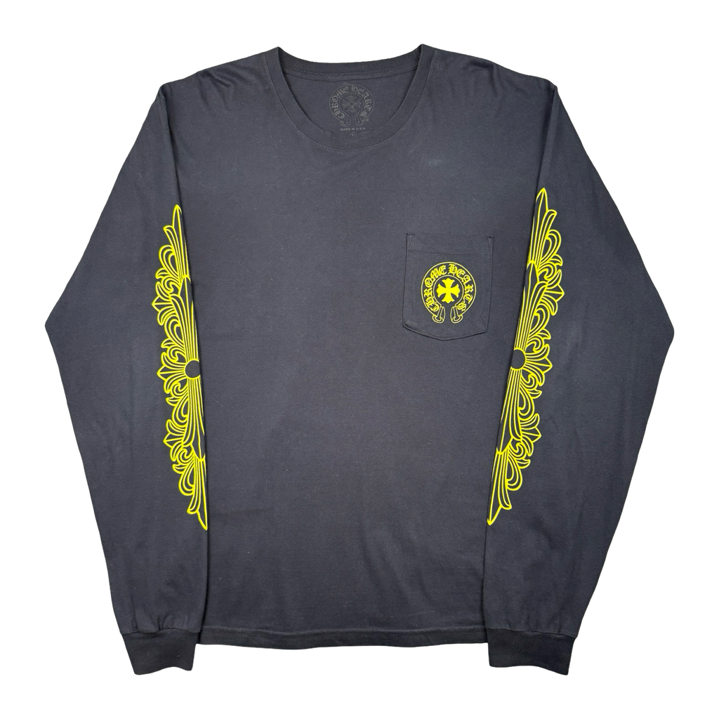 Chrome Hearts Made In Hollywood L/S Tee Black/Yellow