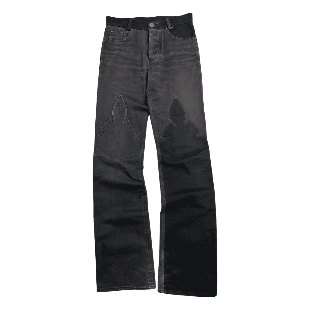Chrome Hearts Fleur Knee Denim Jeans Black