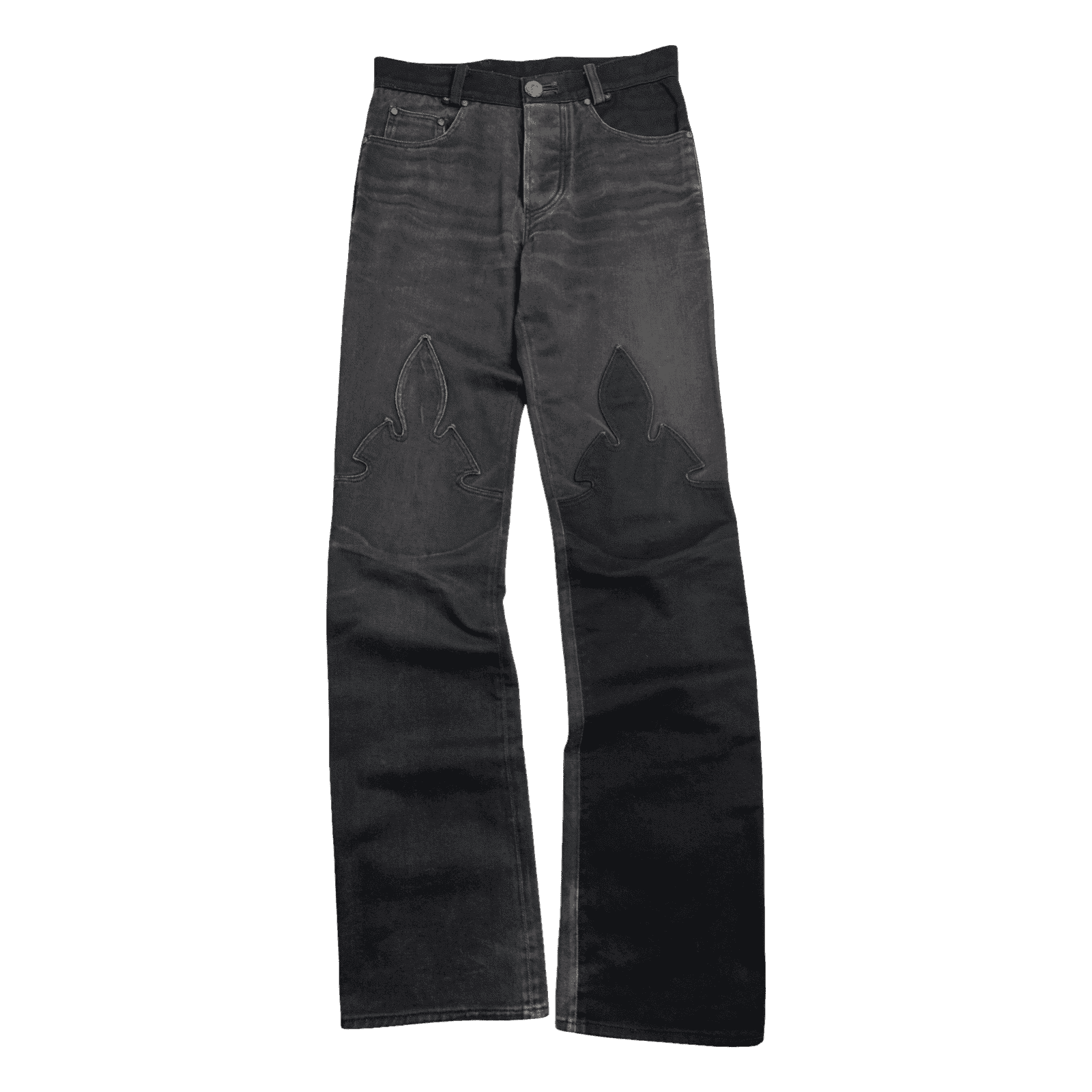 Chrome Hearts Fleur Knee Denim Jeans Black