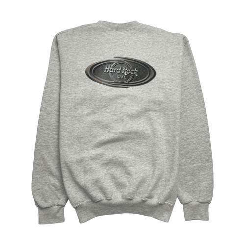 (L) Vintage 2000s Hard Rock Hollywood Sweatshirt Light Grey | Vintage Clothing Store Canada