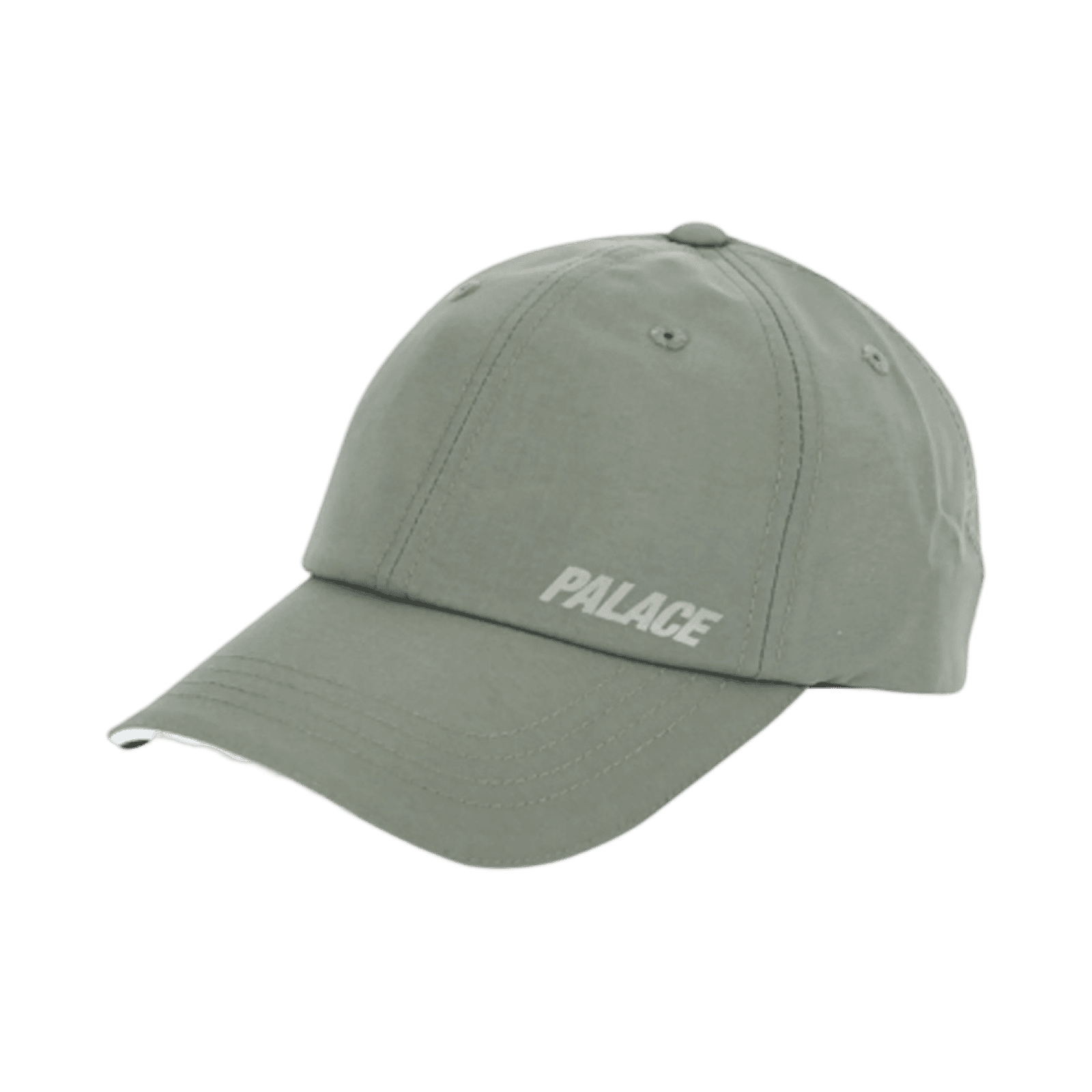Palace Font 6 Panel Shell Hat Grey