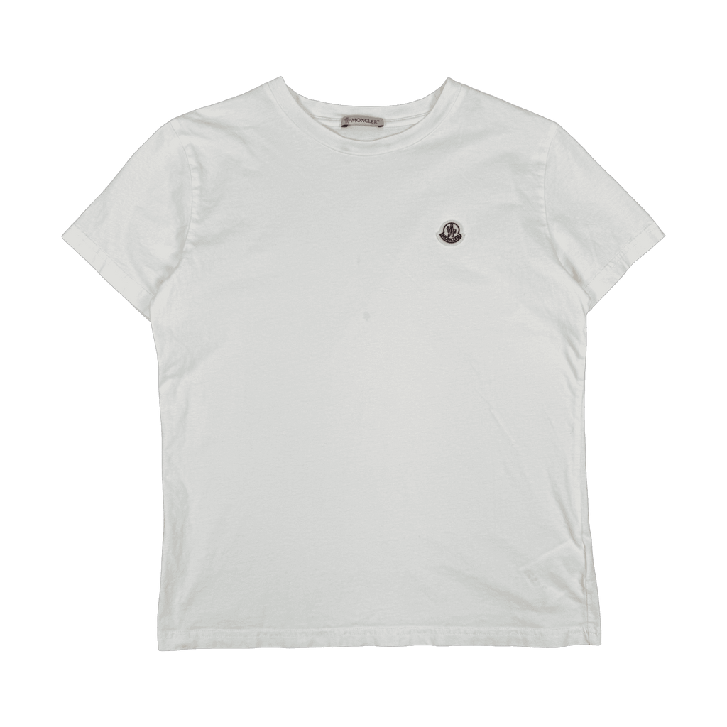 Moncler Logo Tee White (USED)