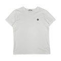 Moncler Logo Tee White (USED)