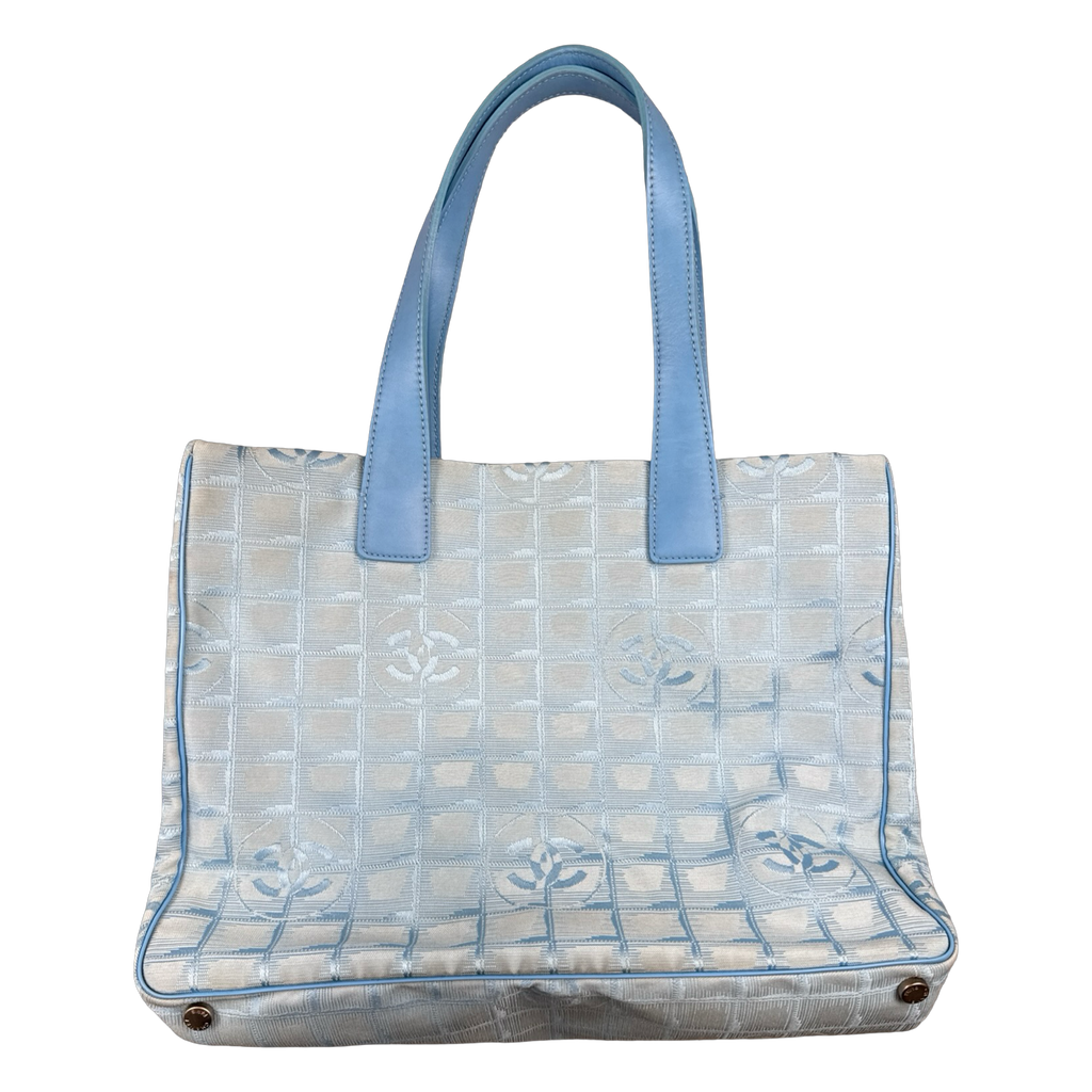 Chanel Travel Ligne Tote Bag Light Blue