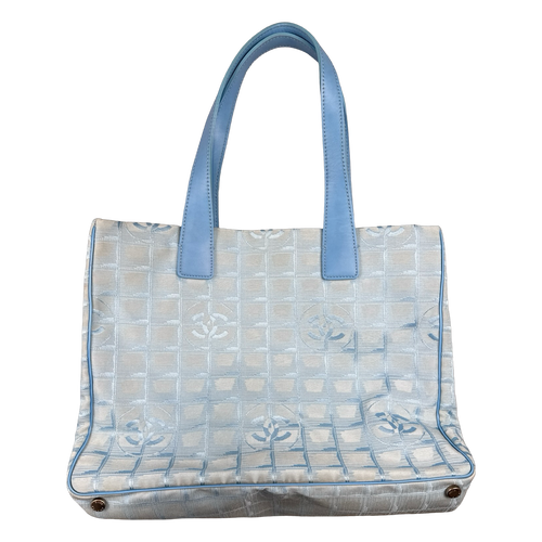 Chanel Travel Ligne Tote Bag Light Blue