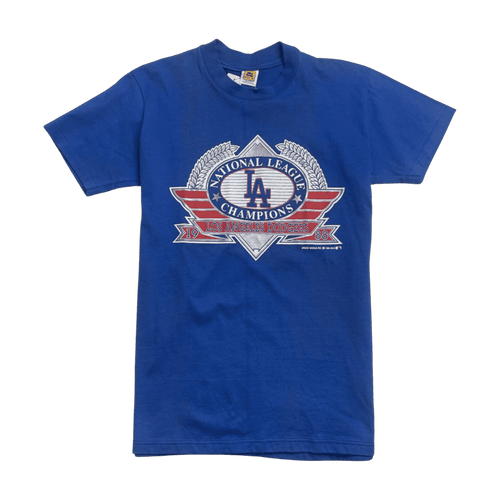 (M) Vintage '88 LA Dodgers Tee Blue | Vintage Clothing Store Canada