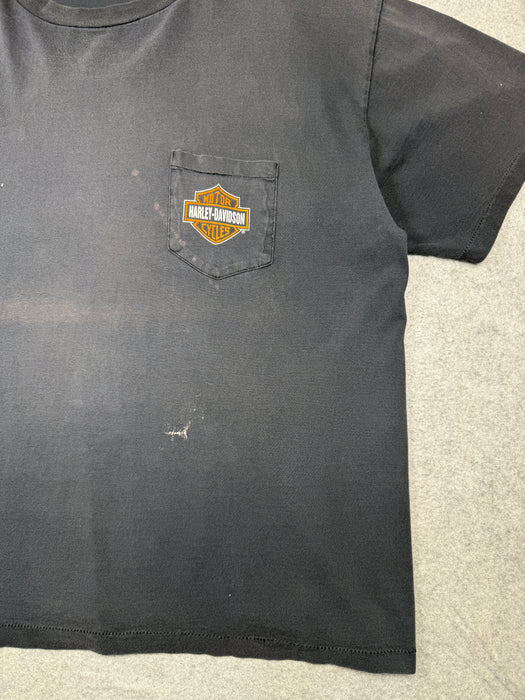 Vintage Harley Davidson Honolulu Hawaii Tee Black | Vitnage Clothing Store Canada