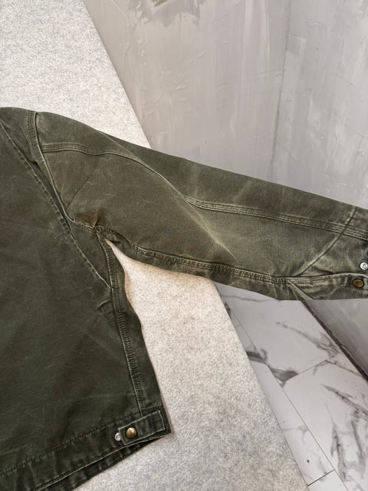 Vintage 2000’s Carhartt Detroit Work Jacket Moss Green | Vitnage Clothing Store Canada