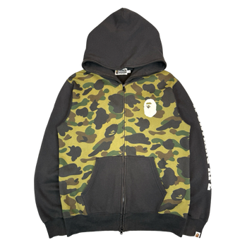 BAPE Happy New Year 1st Camo Full Zip Hoodie Black/Green (USED)