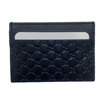 Gucci Monogram Card Holder Navy