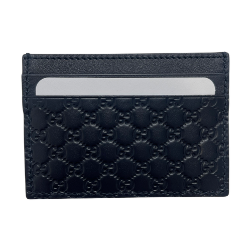 Gucci Monogram Card Holder Navy | Vintage Clothing Store Canada