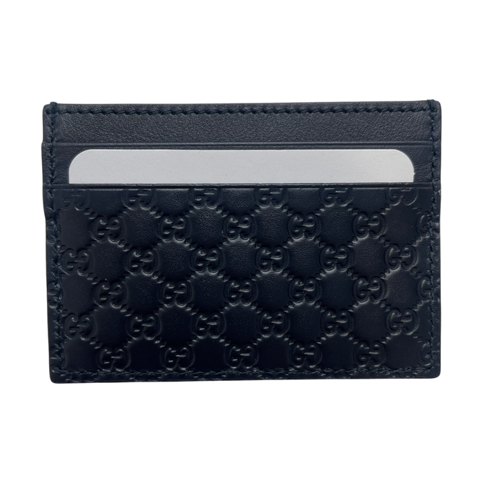 Gucci Monogram Card Holder Navy | Vitnage Clothing Store Canada