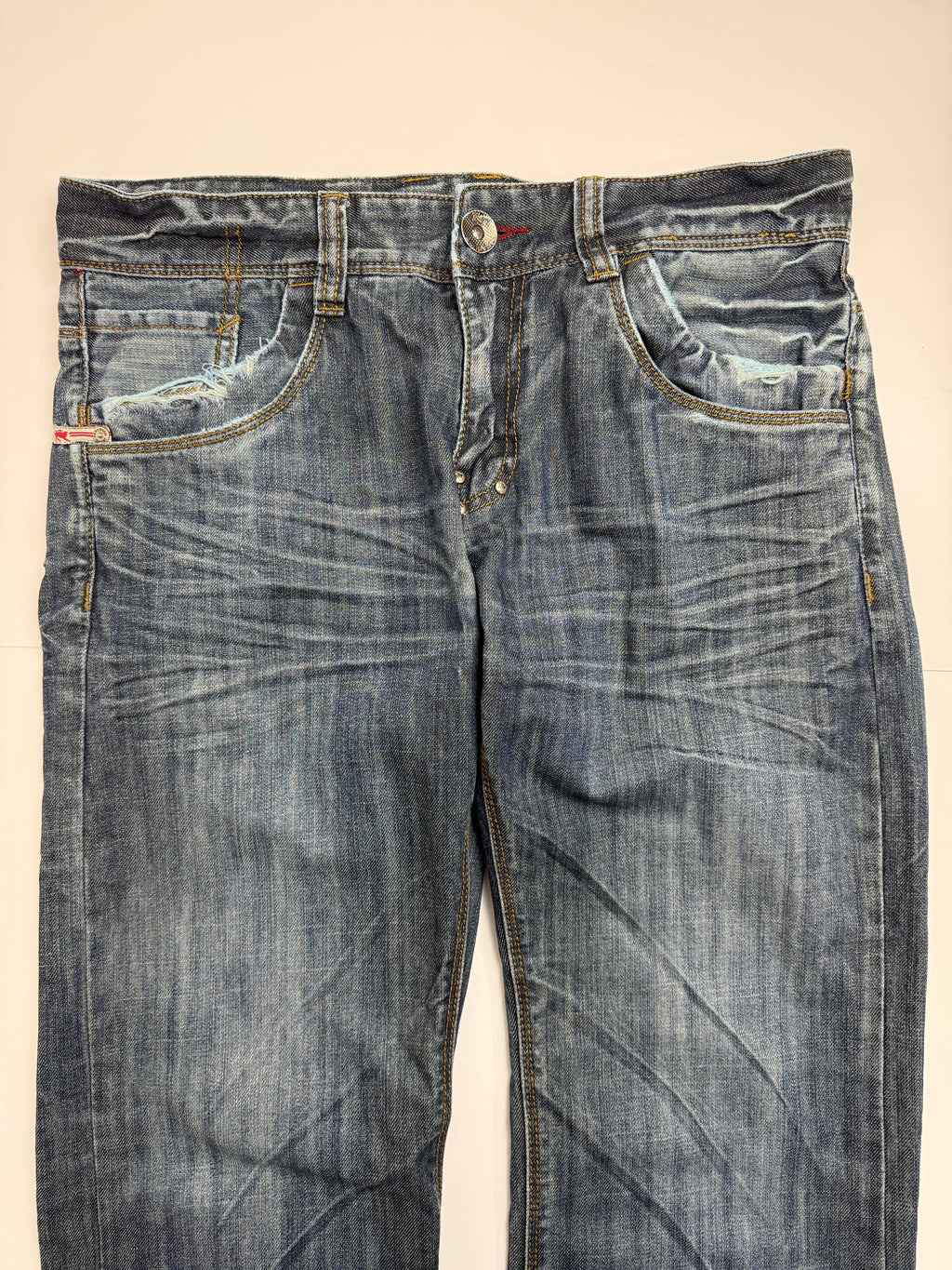 Parasuco Wrinkled Denim Pants