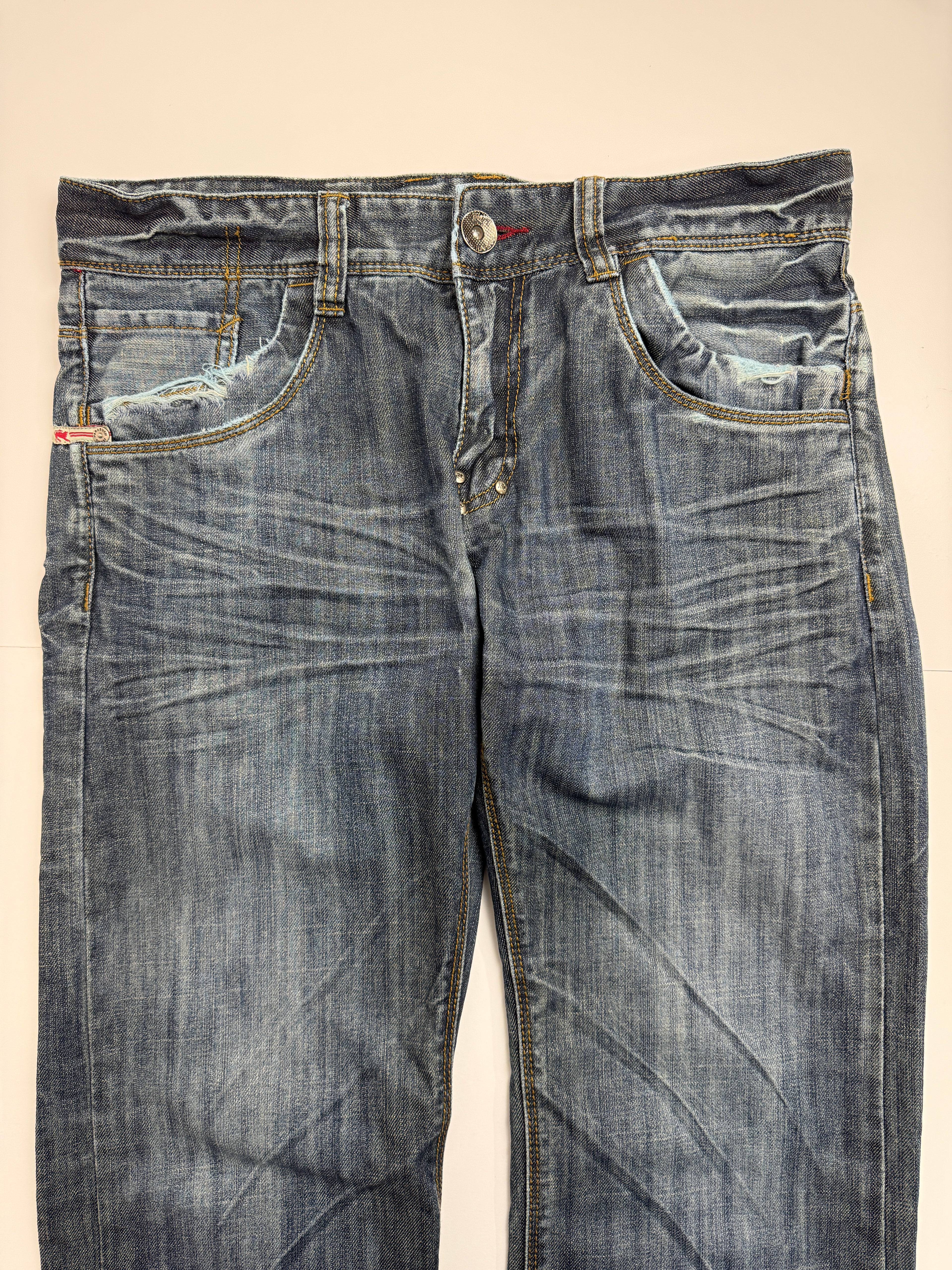 Parasuco Wrinkled Denim Pants