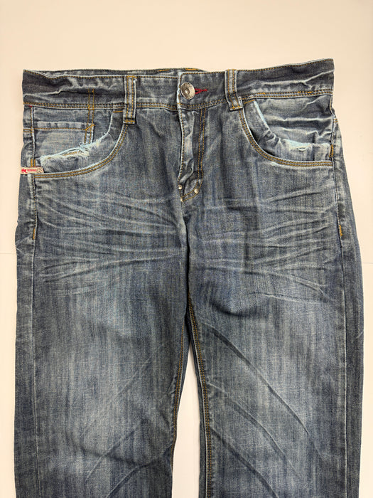 Parasuco Wrinkled Denim Pants | Vitnage Clothing Store Canada