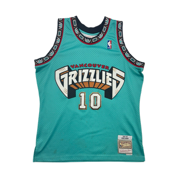 (L) Mitchell & Ness Vancouver Grizzlies Mike Bibby Jersey