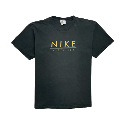 Vintage 90s Nike Athletics Tee Black | Vintage Clothing Store Canada