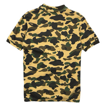 BAPE Camo Color Ape Head Tee Green/Yellow (USED)