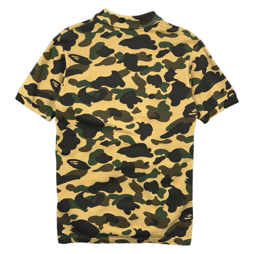 BAPE Camo Color Ape Head Tee Green/Yellow (USED) | Vintage Clothing Store Canada