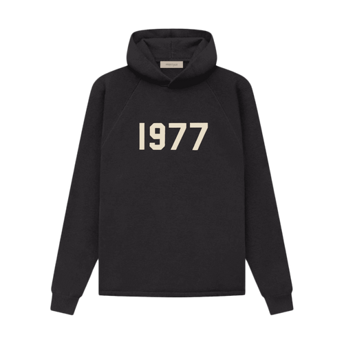 Fear of God Essentials 1977 Knit Relaxed Hoodie Iron | Vintage Clothing Store Canada