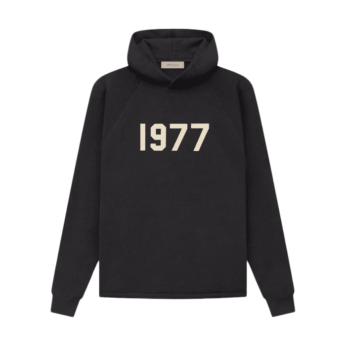 Fear of God Essentials 1977 Knit Relaxed Hoodie Iron | Vitnage Clothing Store Canada