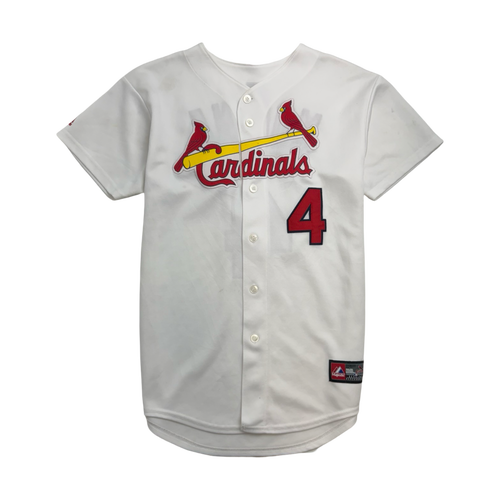 MLB St. Louis Cardinals Yadier Molina Baseball Jersey White | Vintage Clothing Store Canada