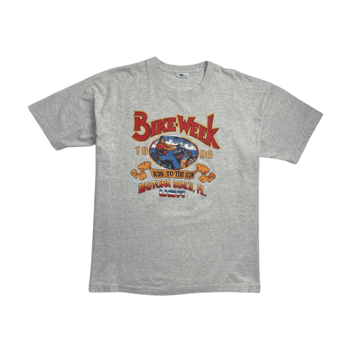 (XL) Vintage '96 Bike Week Daytona Tee Grey | Vintage Clothing Store Canada