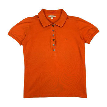 Women's Burberry Polo Shirt Orange