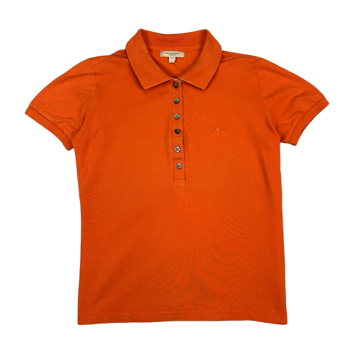 Women's Burberry Polo Shirt Orange | Vintage Clothing Store Canada
