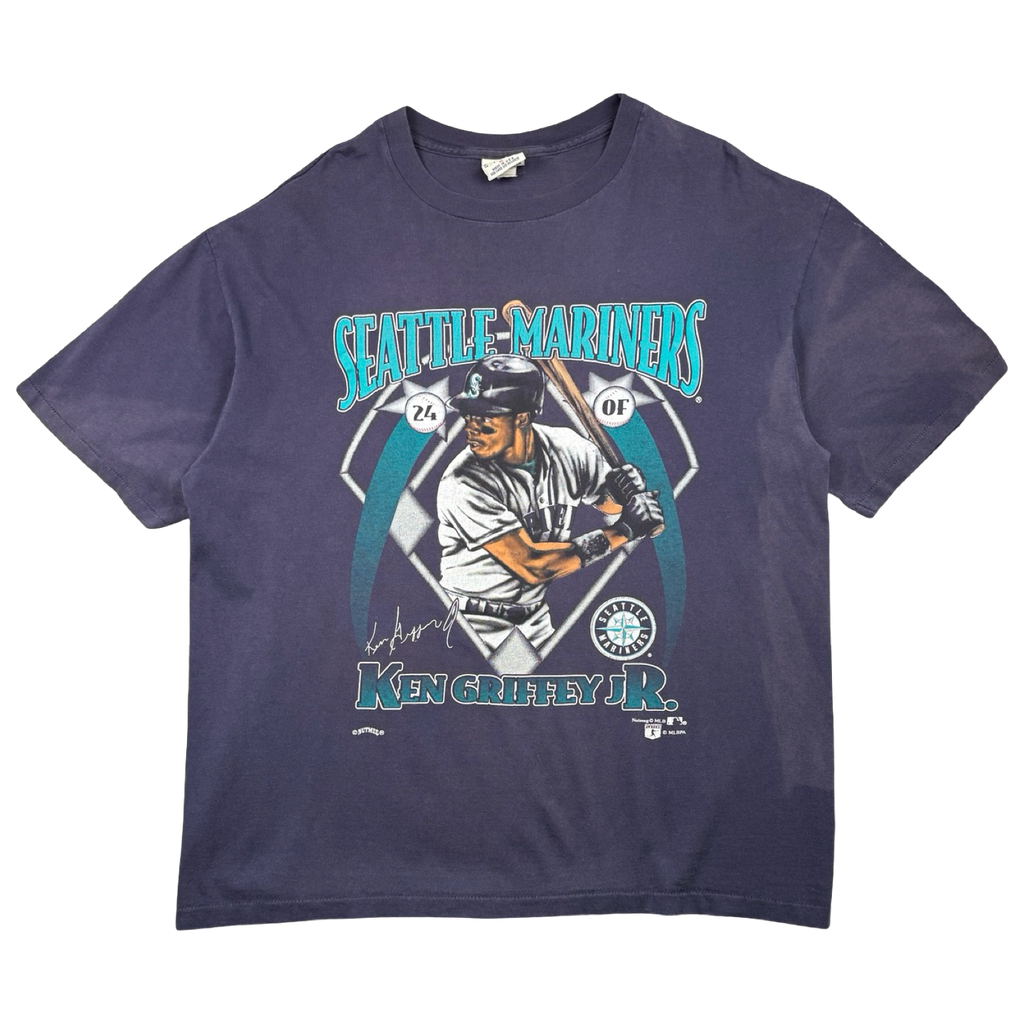 Vintage Seattle Mariners Ken Griffey Jr Tee Navy