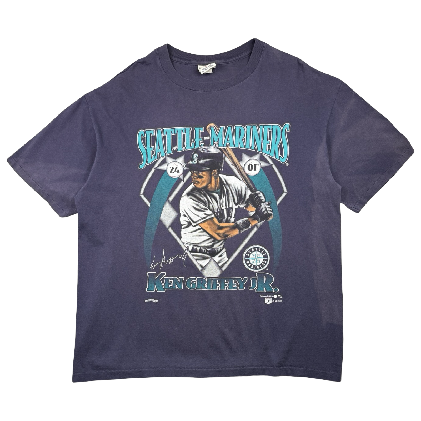 Vintage Seattle Mariners Ken Griffey Jr Tee Navy