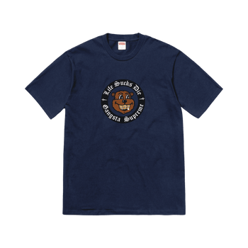 Supreme Life Sucks Die Tee Navy