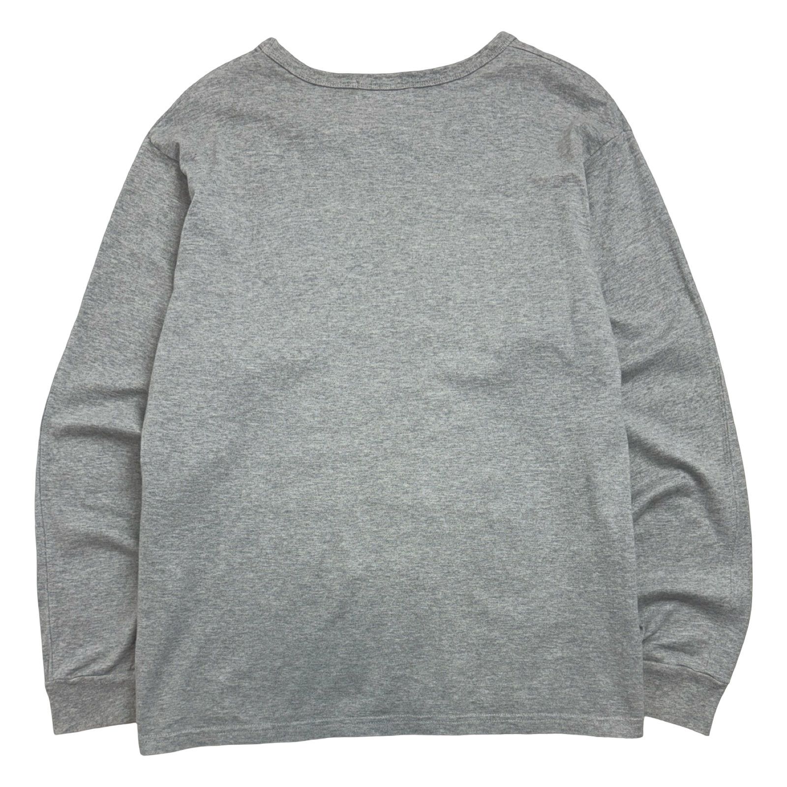 BAPE Spell Out Logo L/S Tee Grey (USED)