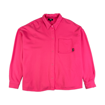 Stussy Huron Button Up Shirt Hot Pink (USED)