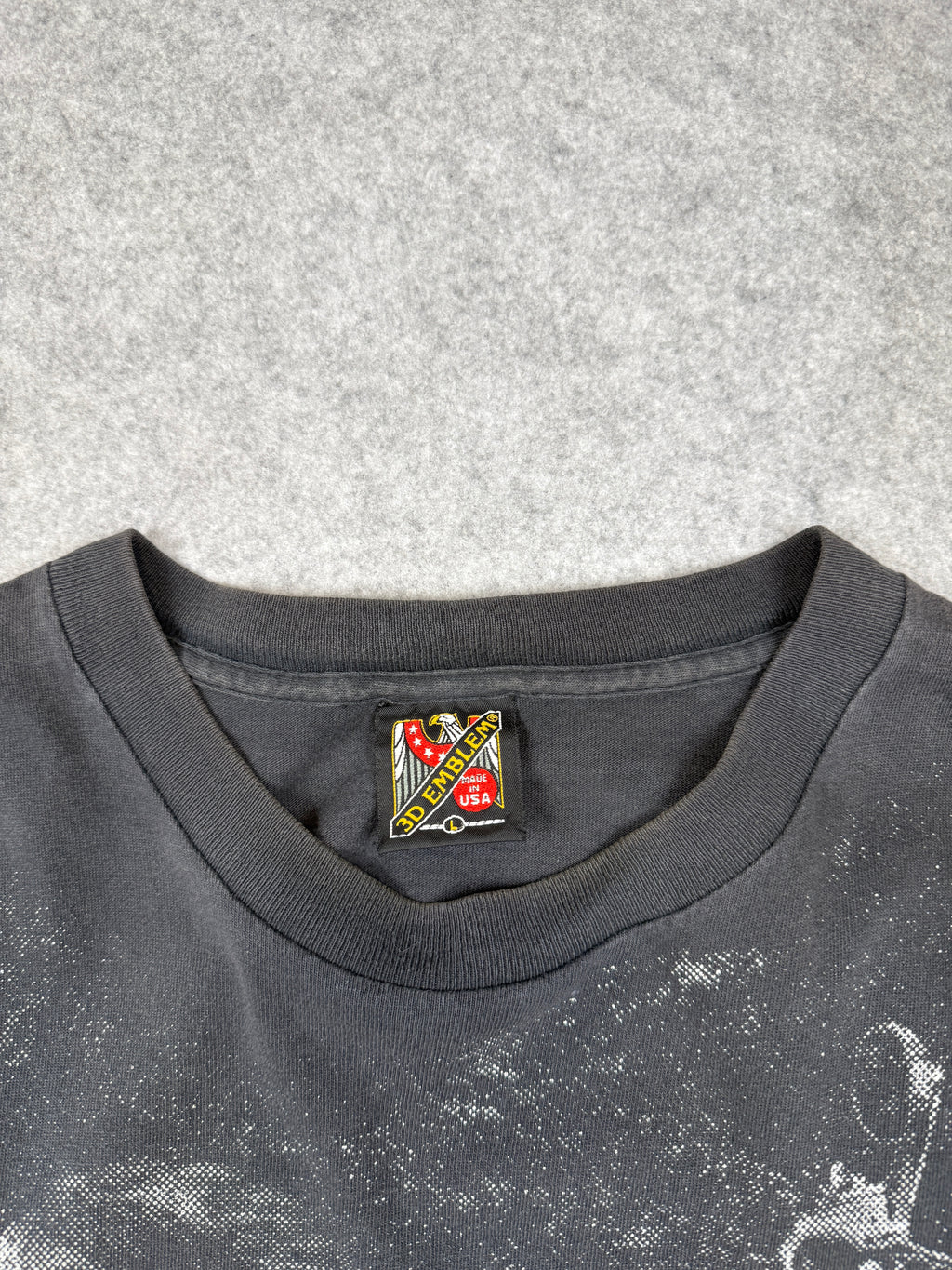 Vintage 3D Emblem Sturgis Black Hills Rally Tee Black
