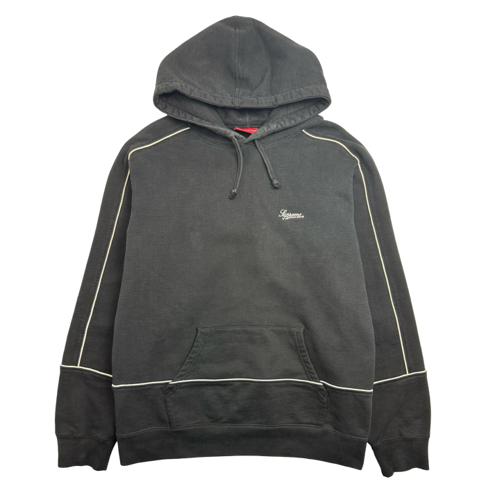 Supreme Piping Hoodie Black (USED) | Vitnage Clothing Store Canada