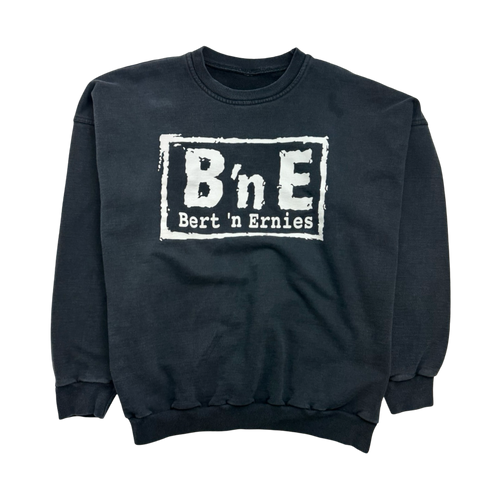 (XXL) Vintage Bert 'n Ernies Sweatshirt Faded Black | Vintage Clothing Store Canada