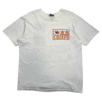 Vintage Kansas City Chiefs Logo 7 Tee White