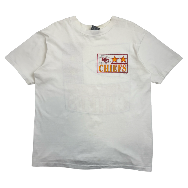 Vintage Kansas City Chiefs Logo 7 Tee White
