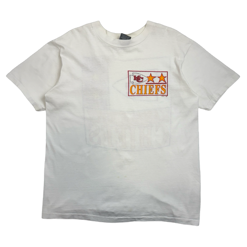 Vintage Kansas City Chiefs Logo 7 Tee White | Vintage Clothing Store Canada