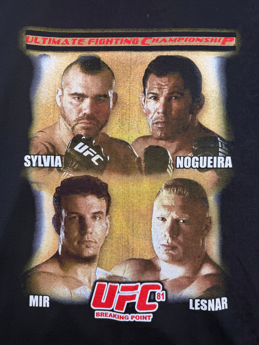 2008 UFC 81 Breaking Point Promo Tee Black